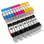 Pack économique de 20 Cartouches d'imprimante XL compatibles pour Canon Pixma MG7550 MG7150 MG6650 MG6450 MG6350 MG5650 MG5550 M