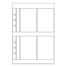 OBERTHUR - Recharge Organiseur 21 - Pochette de 3 étuis porte-cartes de visite en plastique transparent - 15x21cm