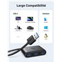 UGREEN 20291 hub & concentrateur Noir