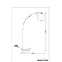 Reality R46031006 Lampadaire Métal/Acrylique 60 W E27 Chrome
