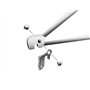 Gurpil Gh-009 Patte de dérailleur Adulte Unisexe, argenté, Taille Unique