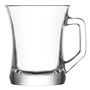 LAV 6 pièces Zen + Verre Tasse de café Set - Style Moderne Sqaure poignée thé/café Lunettes - Clair - 225ml
