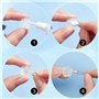 PH PandaHall 50pcs Belieres a Coller Feuille pour Pendentif en Alliage Pendentif à Clipser Belieres Pendentif Accessoires en Arg
