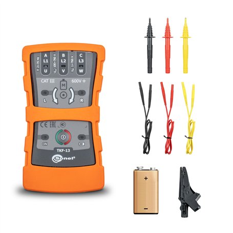 SONEL TKF-13 Testeur de séquence de phases et de direction des rotations du moteur