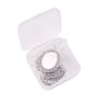 PH PandaHall Lot de 10 Supports Pendentifs Ovales en Alliage Plateau de Collier pour Cabochon/Medaillon/Camee, 25x18mm, Argent A