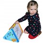 TOWO Centre activité bébé multijeux Montessori - Triangle activité en bois - Boulier, Alphabet , labyrinthe, Horloge - Cadeau en