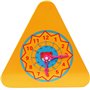 TOWO Centre activité bébé multijeux Montessori - Triangle activité en bois - Boulier, Alphabet , labyrinthe, Horloge - Cadeau en