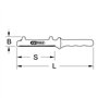 KS TOOLS Scie pour gaines de câbles 117.4273