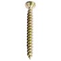 5 x 60 mm-lot de 200–métal galvanisé jaune chromé