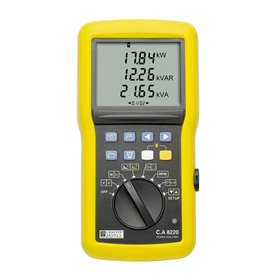 Chauvin Arnoux C.A 8220 Analyseur de réseau monophasé avec fonction enregistreur