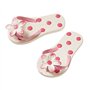 Tongs rose à pois 4