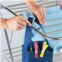 WENKO Sac Porte Pinces à Linge Bleu, Polyester, 17 x 19 x 10 cm, Bleu