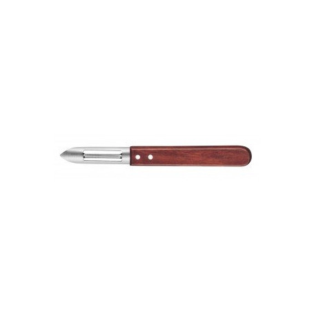 PRADEL ÉPLUCHEUR Manche Bois TEINTÉ 2 TRANCHANTS