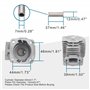 GOOFIT L7T Bobine d'allumage 44mm Cylindre Piston Remplacement pour ATV 49cc et Pocket Bike