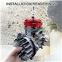 GOOFIT Volant de démarreur à Rappel en Alliage Starter d'inertie en Aluminium Remplacement pour Moteur 2 Temps 47cc 49cc Remplac