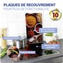 WENKO Plaque de Recouvrement Universelle Mod. Epices, réglable en hauteur pour tout type de cuisinière, planche à découper et pr
