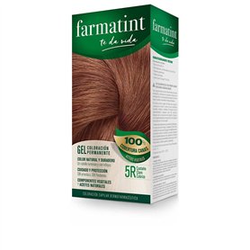 Farmatint 5R Castaño Claro Cobrizo. Tinte permanente. Cabello natural y color duradero. Sin amoníaco ni parabenes ni parafinas n