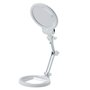 KATSU Lampe de Bureau Loupe 2X avec Lumière LED, Optique Mains Libres Illuminée en Verre pour Réparation de Bijoux, Artisanat, L