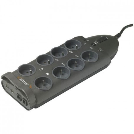 INFOSEC - S8 LAN TV - Parasurtenseur 8 Prises FR + 2 RJ45 + 2 Coax - Garantie 2 52,99 €