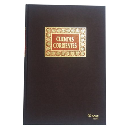 Livre de comptes DOHE 09908 Bordeaux A4 100 Volets