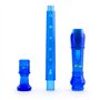 TIGER REC7-4 Pack de 4 flûtes à bec colorées avec tige de nettoyage et étui, doigté baroque anglais - bleu, rose, violet et vert