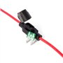 Neuftech Porte-fusible plat pour voiture et camion, étanche 30 A (fusible 30 A inclus - 26 cm)