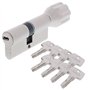 ABUS - EC550 Profil-Cylindre à bouton Longueur Z40/K40mm avec 8 Clés