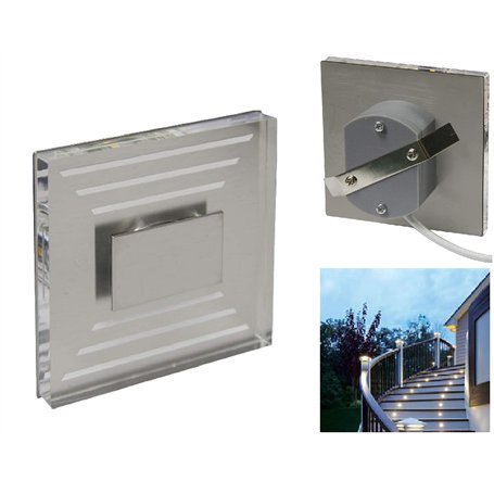 Trango 1er Set SL-013 LED Wandleuchte IP44 *SOFIE* in Eckig Wandleuchte
