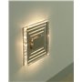 Trango 1er Set SL-013 LED Wandleuchte IP44 *SOFIE* in Eckig Wandleuchte, Treppenleuchte inkl. 1 Watt LED Modul 3000K warmweiß be