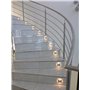 Trango 1er Set SL-013 LED Wandleuchte IP44 *SOFIE* in Eckig Wandleuchte, Treppenleuchte inkl. 1 Watt LED Modul 3000K warmweiß be