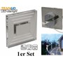 Trango 1er Set SL-013 LED Wandleuchte IP44 *SOFIE* in Eckig Wandleuchte, Treppenleuchte inkl. 1 Watt LED Modul 3000K warmweiß be