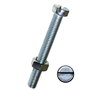 Dresselhaus vis à tête fendue et écrou cylindrique galvanisé 5 m x 20 mm-lot de 25