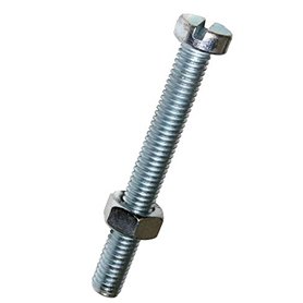 Dresselhaus vis à tête fendue et écrou cylindrique galvanisé 5 m x 30 mm lot de 25