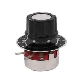 sourcing map 4K7 Ohm Potentiomètre rotatif à film de carbone avec diamètre avec bouton