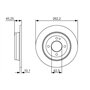 Bosch BD1731 Disques de frein - Essieu arrière - certification ECE-R90-1 jeu de 2 disques