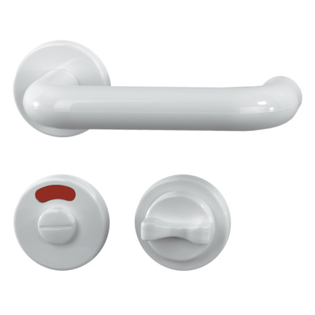Alpertec plastique-r pour badtüren sperrriegel avec matériel de fixation inclus-blanc - 40130220