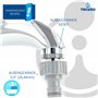 tecuro Brise-jet – Adaptateur de robinetterie pour tuyau de jardin M28 x 1, chromé