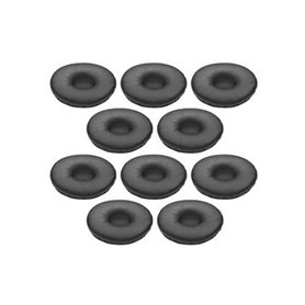 Jabra B2B Larges Coussinets Simili Cuir pour Jabra BIZ 2400 II Nouvelle Generation - Pack de 10 pièces Noir
