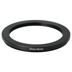 vhbw Bague d'adaptation de Filtre Step-Down de 67 mm vers 55 mm pour Objectif d'appareil Photo - Réducteur