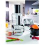 Magimix Mini Plus Zilver/Zwart Robot Culinaire 9.7 livres 400W Sécurité Verrou Acier Inoxydable Hachage Lavage à la main