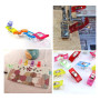 ilauke 100PCS Clips Pinces DIY 2.7 * 1.0 * 1.5cm Couture en Plastique pour Reliure Patchwork Crochet Tricot Artisanat Couleurs A