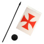AZ FLAG - Drapeau De Table 21x14 cm - Petit Drapeau De Bureau 100% Polyester Avec Hampe De 25cm Et Socle En Plastique Noir