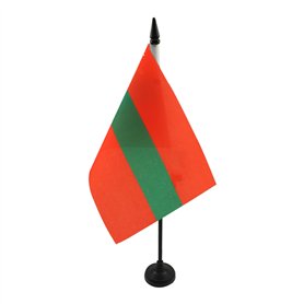 AZ FLAG - Drapeau De Table Transnistrie 21x14 cm - Petit Drapeau De La République Moldave du Dniestr De Bureau 100% Polyester av
