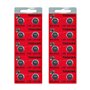 20 piles alcalines Toshiba LR1130 boutons rechargeables