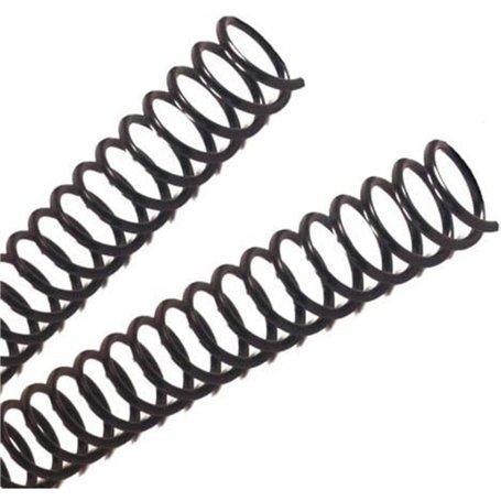 DHP Lot de 100 spirales pour reliure Noir A4 Métal Ø 14 mm