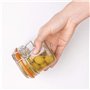 Vogue Bocal à conserve 200 ml (lot de 6), bocaux de conservation, pots de confiture réutilisables, stockage hermétique des alime
