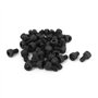 sourcing map 50pcs M5 x 8 mm Vis à tête cylindrique à six pans creux hexagonale Boulon en acier allié 12.9 Noir