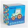 & sass belle serre-livres en forme de tracteur