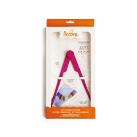 Decora 9271044 Compas avec Guide avec 3 Bandes MARQUEURS ET Tapis