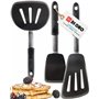 DI ORO® - Série Chef - Spatules de cuisine en silicone et acier inoxydable - Résistantes à la chaleur à 315 °C - Meilleures spat